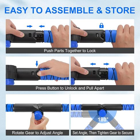 62.4" Foldable Snow Brush and Ice Scrapers for Car Windshield, Adjustable Snow Brush, Extendable Snow Removal Tool with Non-Slip Foam Grip, 180° Pivoting Snow Brush for Car, SUV, Truck in Kuwait