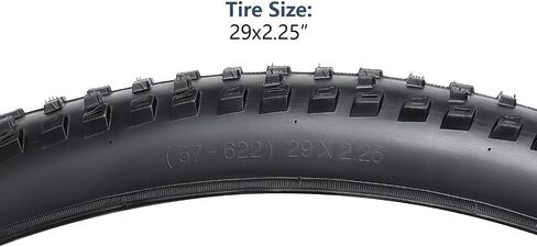 YUNSCM 2-PCS 29 بوصة إطارات الدراجة 29x2.25/57-622 و29 بوصة أنابيب الدراجة صمام شريدر مع شريطين حافة متوافق مع الدراجة الجبلية/الطرق الوعرة 29x2.20 29 x 2.25 29x2.30 إطارات وأنابيب الدراجات (W-2114) ) in Saudi Arabia