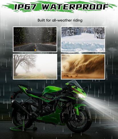 مصباح أمامي LED للنينجا 500 ZX-6R 24-25، مصباح أمامي LED متكامل للرأس مع شعاع DRL عالي منخفض لملحقات Kawasaki Ninja 500 SE ZX-6R 636 2024-2025 in Saudi Arabia