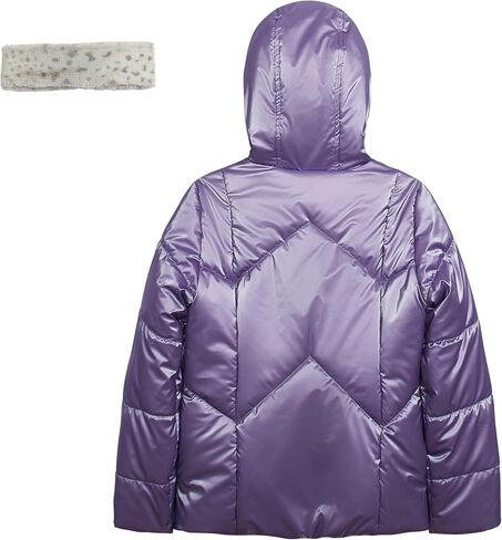 Jessica Simpson Girls' Heavyweight Hooded Puffer Jacket with Cozy Headband Winter Coat in Saudi Arabia