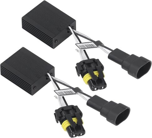 طقم تحويل LED للمصابيح الأمامية LED فك تشفير Canbus، لمبة فك ترميز الضوء عند إيقاف تشغيل مشكلة الخفقان خطأ مقاوم تحذير الكمبيوتر C14 9006 in Saudi Arabia