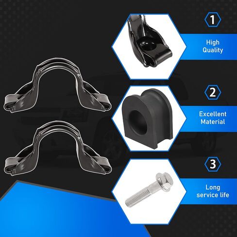 928564 Front Suspension Stabilizer Bar Bushing Kit Compatible With 2007-2020 Cadillac Escalade Chevy Avalanche Silverado Tahoe GMC Sierra 1500 Yukon Replaces 928-564 15124516 15135385 in Saudi Arabia