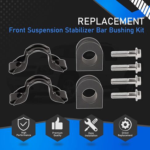 928564 Front Suspension Stabilizer Bar Bushing Kit Compatible With 2007-2020 Cadillac Escalade Chevy Avalanche Silverado Tahoe GMC Sierra 1500 Yukon Replaces 928-564 15124516 15135385 in Saudi Arabia