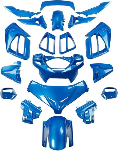 XMT-MOTO Fairing Bodywork Kit Fit For Honda GL1800 2012-2017 Glint Wave Blue Metallic in Saudi Arabia