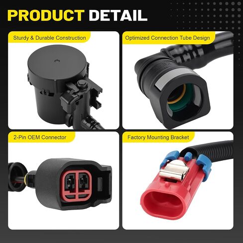 20907779 Vapor Canister Vent Solenoid Valve Compatible with 2004-2012 Chevy Colorado, GMC Canyon, 2006-2010 H3/H3T - Replaces 20907779, 10386359, 911-070, 25948082, Includes Hose in Saudi Arabia