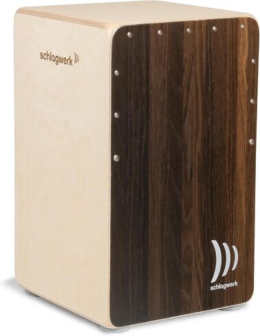 Schlagwerk CP404BLK 2inOne Series Snare Cajon l Black Baltic Birch Front Plate l Made in Germany in Saudi Arabia