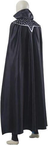 Mens Costume Outfit Black Cape Jumpsuit Set in Saudi Arabia