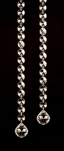 39 in. Single Strand Christmas Curtain Bead Clear - Pack of 2 in Saudi Arabia