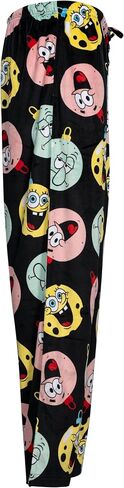 Nickelodeon Spongebob Patrick and Squidward Christmas Ornaments Balls Black Unisex Adult Lounge Pants in Saudi Arabia