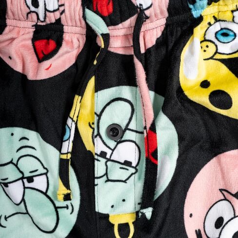 Nickelodeon Spongebob Patrick and Squidward Christmas Ornaments Balls Black Unisex Adult Lounge Pants in Saudi Arabia
