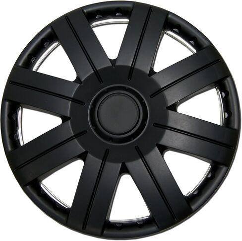 TuningPros WSC-613B15 - حزمة من 4 أغطية محورية - أغطية عجلات سوداء غير لامعة من النوع مقاس 15 بوصة (منبثقة) in Saudi Arabia