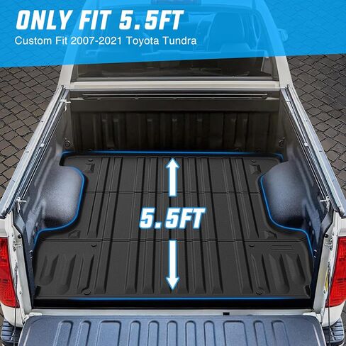 Nilight Trunk Bed Mat for 2022-2024 Toyota Tundra CrewMax Cab 5.5 Ft Accessories, TPE Heavy Duty, All Weather Pickup Car TPE Bed Liner, Black in Saudi Arabia