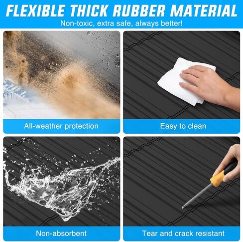 Nilight Trunk Bed Mat for 2022-2024 Toyota Tundra CrewMax Cab 5.5 Ft Accessories, TPE Heavy Duty, All Weather Pickup Car TPE Bed Liner, Black in Saudi Arabia