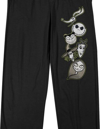 Bioworld Nightmare Before Christmas Chibi Characters Men's Black Sleep Pajama Pants in Saudi Arabia