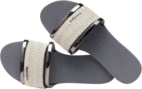 صندل نسائي من Havaianas You Rio Flip Flops بشريط على شكل حرف T - أزرق مائي، 9.5 in Kuwait