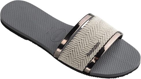 صندل نسائي من Havaianas You Rio Flip Flops بشريط على شكل حرف T - أزرق مائي، 9.5 in Kuwait