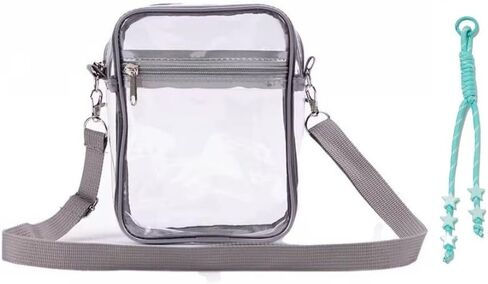 rightlee Clear Crossbody Bag – Stadium Approved Transparent Purse & Messenger Bag for Concerts, Sports, Travel in Saudi Arabia