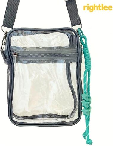 rightlee Clear Crossbody Bag – Stadium Approved Transparent Purse & Messenger Bag for Concerts, Sports, Travel in Saudi Arabia