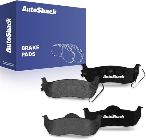 AutoShack Rear Ceramic Brake Pad Set | Replacement for 2004-2011 Ford F-150 2006-2008 Lincoln Mark LT | 4-PC in Saudi Arabia