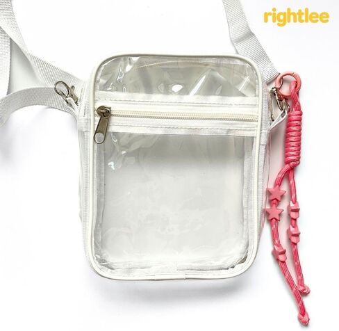حقيبة Rightlee Clear Crossbody - محفظة شفافة وحقيبة مراسلة معتمدة من الاستاد للحفلات الموسيقية والرياضة والسفر in Kuwait