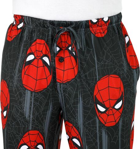 Marvel Comics Spiderman Pj Pants for Men, Performance Spiderman Pajama Pants for Adults, Character Pjs, Large in Saudi Arabia