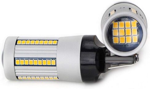 iJDMTOY No Hyper Flash 24W High Power Amber 7440 W21W T20 Replacement Bulbs Compatible With Car Front or Rear Turn Signal Lights (No Load Resistor Required) in Saudi Arabia
