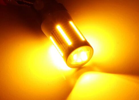 iJDMTOY No Hyper Flash 24W High Power Amber 7440 W21W T20 Replacement Bulbs Compatible With Car Front or Rear Turn Signal Lights (No Load Resistor Required) in Saudi Arabia