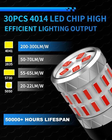 3157 مصابيح LED بيضاء، 3056 3057 3047 لمبة LED لأضواء الفرامل، مصابيح عكسية احتياطية، مصابيح خلفية، حزمة من 2 in Kuwait