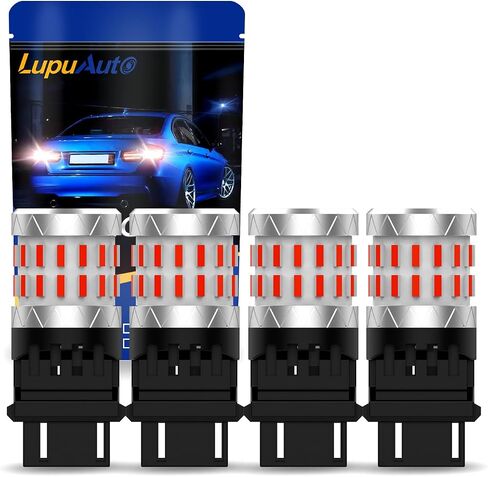 3157 مصابيح LED بيضاء، 3056 3057 3047 لمبة LED لأضواء الفرامل، مصابيح عكسية احتياطية، مصابيح خلفية، حزمة من 2 in Kuwait