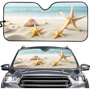 Blue Butterfly Auto Windshield Cover Rectangle Foldable Car Window Sunshade Windshield Visor with Design