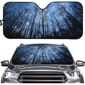 Blue Butterfly Auto Windshield Cover Rectangle Foldable Car Window Sunshade Windshield Visor with Design in Saudi Arabia