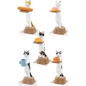 Kitan Club Cat Bakery Plastic Toy- Blind Box Includes 1 of 5 Collectable Figurines - Fun, Versatile Decoration - Authentic Japanese Design - Made from Durable Plastic