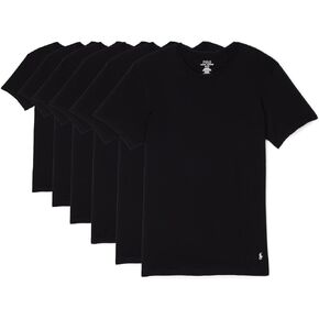 Polo Ralph Lauren Classic Fit Crew Neck T-Shirts – Pack of 6 – 100% Cotton – Straight Hem – Short Sleeves