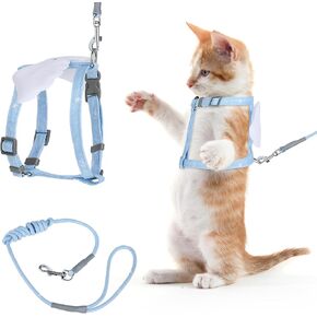 TIESOME Cat Harness and Leash Set, Adjustable Gradient Kitten Harness Escape Proof Harness with Leash for Kitty Outdoor Walking (Gradient Purple) in Kuwait