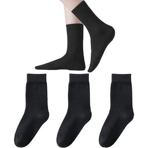 Womens Bamboo Seamless Socks Thin Dress Crew Socks Soft Lightweight socks