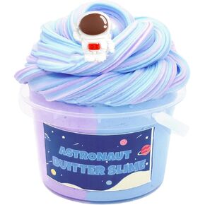 Blue Cake Slime,Non Sticky,Super Soft Sludge Toy,Birthday Gifts for Kids 4-12,DIY Butter Slime Party Favor for Girls & Boys