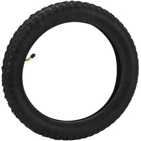 16x2.4 Tire and Inner Tube Set, 16x2.4 Rubber Anti Slip Dirt Bike Tire Easy to Install Inner Outer Tyre Wear Resistant Kids Dirt Bike Tire Replacement Kids Bike Tire