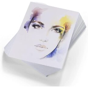 Watercolor Paper Bulk, 5x7 inches, 50 Sheets (180gsm) Artist Paper - Watercolors, Mixed Media, Drawing and Art Journaling