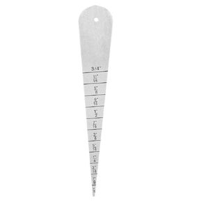 Gap Gauge Feeler Rule, Stainless Steel Metric Wedge Feeler Gauge Metric Taper Gauge Depth Ruler 1/16-3-4 Flange Ruler Inner Diameter Gauge 2-20mmFeeler Gauges