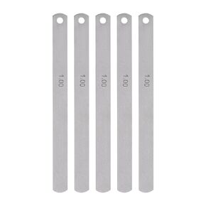 5pcs Mn Steel Feeler Gauge 1mm Thickness 150mm Length Metric Filler Thickness Gage Gap Measuring Tool Single Blade