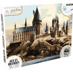 AQUARIUS Harry Potter Hogwarts Art by Numbers - 16 x 20 inches Harry Potter Themed Paint by Number for Adults & Kids - DIY Color by Number Paint Kit for Beginner - Officially Licensed