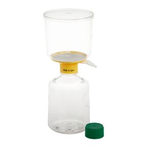 CELLTREAT 229724 1000 mL Filter System, PES Filter Material, 0.10 μm, 90 mm, Sterile, 13 cm L, 31 cm H, 13 cm W, Polystyrene (Pack of 12)