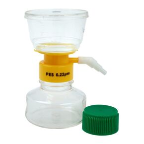 Celltreat 229705 Polyethersulfone Filter System, Sterile, 150mL Volume, 0.22µm Pore Size, 50mm Diameter (Case of 12)