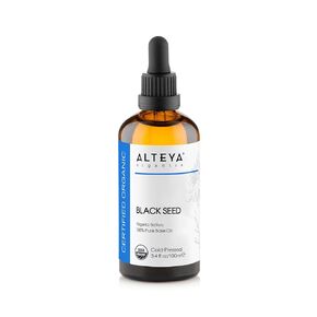 Alteya Organics Black Seed Oil, Certified Organic Carrier Oil, 3.4 Fl Oz, Cold Pressed 100% Pure Nigella Sativa Base Oil