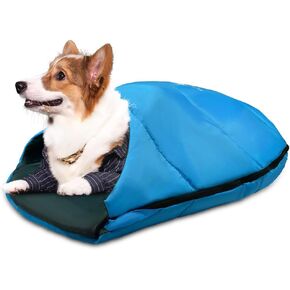 GEERTOP Dog Sleeping Bag Durable Packable Pet Sleeping Bed Comfortable Washable, Portable Pet Bed for Cats and Small Dogs - Dog Bed for Camping Hiking Cottage Beach