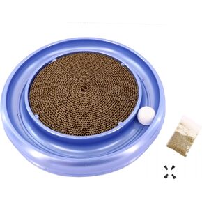 Turbo Cat Scratcher Toy with Catnip, Color May Vary