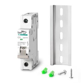 DC Circuit Breaker 32A 1 Pole Voltage Protection for Battery and Solar System DIN Rail Installation C Curve