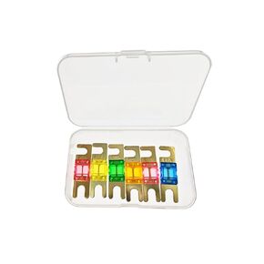 10A, 20A, 30A, 40A, 50A, 60A, 10 ANL Fuse, Mini ANL Fuse 10A/20A/30A/40A/50A/60A Car Audio Fuse Suitable for Automotive Marine Audio Video Electronic System（6 pcs）