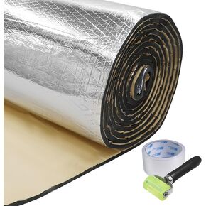 5/8 Inch Thick Heat-Resistant Sound Deadening Mat 15 mm Closed Cell Foam Car Bonnet Heat&Noise Insulation Dampening (75"LX40"W)