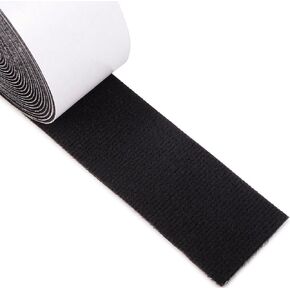 FOSHIO Automotive 196.8inch/5M Length Black Fiber Squeegee Felt Self Adhesive Decal Felt Polyester Felt for Auto Vinyl Wraps Tools Wallpaper Tools Furniture Pads